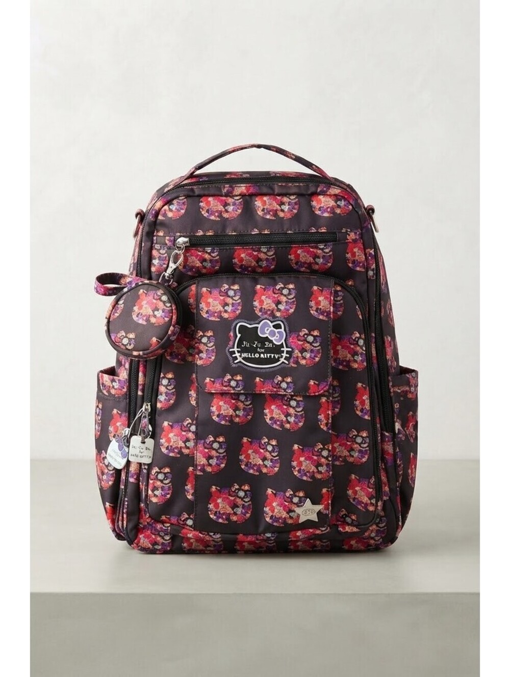 Ju-Ju-Be x Hello Kitty Zealous Backpack Diaper Bag Set Cherry Blossoms Floral